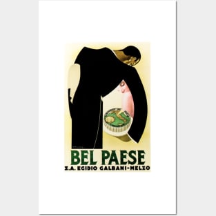 BEL PAESE FORMAGGIO CHEESE Vintage Italian Food Advertisement Art Deco Posters and Art